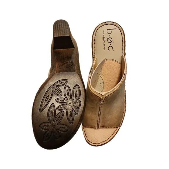 b.o.c Born Concept Leather Slip On Sandals Shoes Size 10 M/W Style BC7699 - Picture 4 of 4